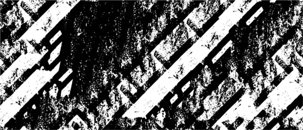 Grunge üst üste biniyor. Soyut siyah-beyaz vektör arkaplanı. Çatlak, leke ve noktalarda kirli desenli tek renkli klasik yüzey. Karanlık korku tarzında eski bir duvar.