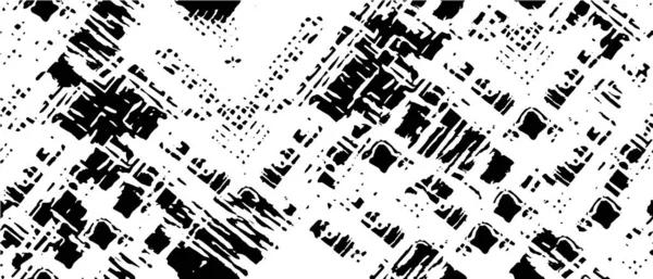 Vektör grunge dokusu. Siyah beyaz arka plan. Soyut monokrom resim koyu tonlarda solmuş bir efekt içerir