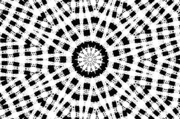 Vektör grunge dokusu. Siyah beyaz arka plan. Soyut monokrom resim koyu tonlarda solmuş bir efekt içerir