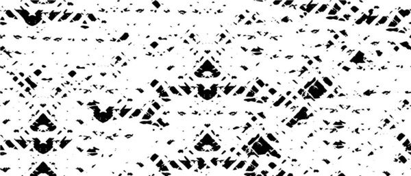 Vektör grunge dokusu. Siyah beyaz arka plan. Soyut monokrom resim koyu tonlarda solmuş bir efekt içerir