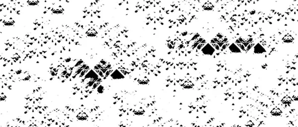 Vektör grunge dokusu. Siyah beyaz arka plan. Soyut monokrom resim koyu tonlarda solmuş bir efekt içerir