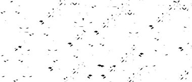 Grunge üst üste biniyor. Soyut siyah-beyaz vektör arkaplanı. Çatlak, leke ve noktalarda kirli desenli tek renkli klasik yüzey. Karanlık korku tarzında eski bir duvar.