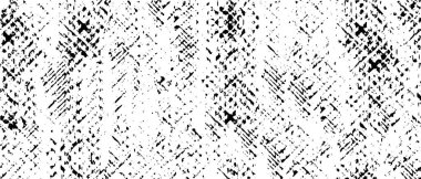 Grunge üst üste biniyor. Soyut siyah-beyaz vektör arkaplanı. Çatlak, leke ve noktalarda kirli desenli tek renkli klasik yüzey. Karanlık korku tarzında eski bir duvar.