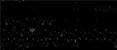 Grunge üst üste biniyor. Soyut siyah-beyaz vektör arkaplanı. Çatlak, leke ve noktalarda kirli desenli tek renkli klasik yüzey. Karanlık korku tarzında eski bir duvar.