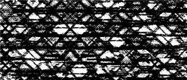 Grunge üst üste biniyor. Soyut siyah-beyaz vektör arkaplanı. Çatlak, leke ve noktalarda kirli desenli tek renkli klasik yüzey. Karanlık korku tarzında eski bir duvar.