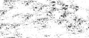 Grunge üst üste biniyor. Soyut siyah-beyaz vektör arkaplanı. Çatlak, leke ve noktalarda kirli desenli tek renkli klasik yüzey. Karanlık korku tarzında eski bir duvar.