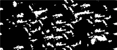 Grunge üst üste biniyor. Soyut siyah-beyaz vektör arkaplanı. Çatlak, leke ve noktalarda kirli desenli tek renkli klasik yüzey. Karanlık korku tarzında eski bir duvar.