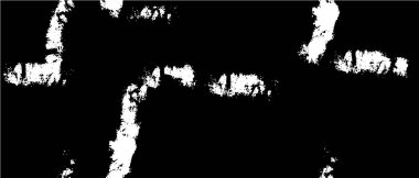 Grunge üst üste biniyor. Soyut siyah-beyaz vektör arkaplanı. Çatlak, leke ve noktalarda kirli desenli tek renkli klasik yüzey. Karanlık korku tarzında eski bir duvar.