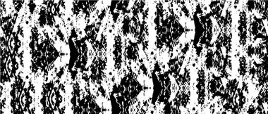 Grunge üst üste biniyor. Soyut siyah-beyaz vektör arkaplanı. Çatlak, leke ve noktalarda kirli desenli tek renkli klasik yüzey. Karanlık korku tarzında eski bir duvar.