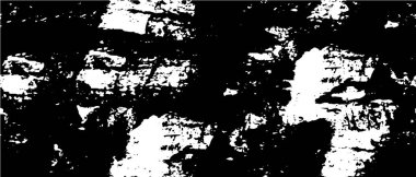 Grunge üst üste biniyor. Soyut siyah-beyaz vektör arkaplanı. Çatlak, leke ve noktalarda kirli desenli tek renkli klasik yüzey. Karanlık korku tarzında eski bir duvar.