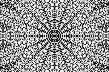 Geometrik elementlerle siyah ve beyaz dijital desen. Basit tasarımı olan tek renkli duvar kağıdı.