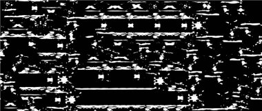 Grunge üst üste biniyor. Soyut siyah-beyaz vektör arkaplanı. Çatlak, leke ve noktalarda kirli desenli tek renkli klasik yüzey. Karanlık korku tarzında eski bir duvar.