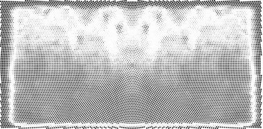 Noktalı soyut yarım ton radyal siyah beyaz arkaplan