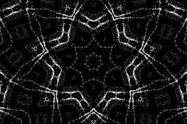 Geometrik elementlerle basit siyah beyaz desen. Basit tasarımı olan tek renkli duvar kağıdı.