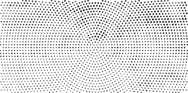 Noktalı soyut yarım ton radyal siyah beyaz arkaplan