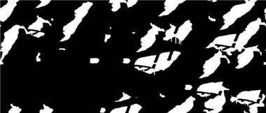 Grunge arkaplan vektörü modern tasarım. Noktaların, tozun, çizgilerin soyut gerçeküstü deseni. Baskı ve tasarım kartvizitleriyle, etiketleriyle, posterleriyle kaotik monokrom dokusu