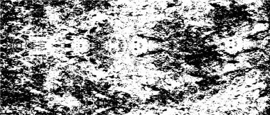 Grunge arkaplan vektörü modern tasarım. Noktaların, tozun, çizgilerin soyut gerçeküstü deseni. Baskı ve tasarım kartvizitleriyle, etiketleriyle, posterleriyle kaotik monokrom dokusu