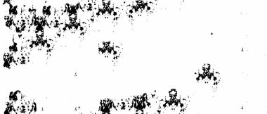 Grunge arkaplan vektörü modern tasarım. Noktaların, tozun, çizgilerin soyut gerçeküstü deseni. Baskı ve tasarım kartvizitleriyle, etiketleriyle, posterleriyle kaotik monokrom dokusu