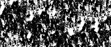 Grunge arkaplan vektörü modern tasarım. Noktaların, tozun, çizgilerin soyut gerçeküstü deseni. Baskı ve tasarım kartvizitleriyle, etiketleriyle, posterleriyle kaotik monokrom dokusu