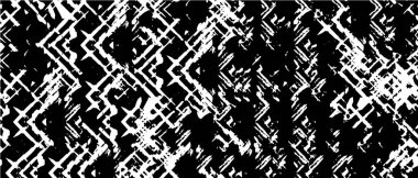 Grunge üst üste biniyor. Soyut siyah-beyaz vektör arkaplanı. Çatlak, leke ve noktalarda kirli desenli tek renkli klasik yüzey. Karanlık korku tarzında eski bir duvar.