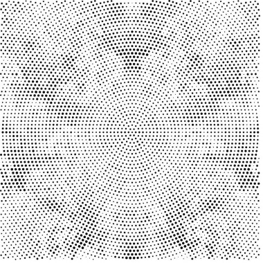 Noktalı soyut yarım ton radyal siyah beyaz arkaplan