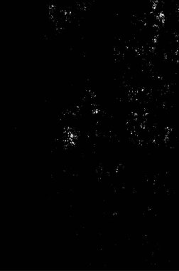Grunge üst üste biniyor. Soyut siyah-beyaz vektör arkaplanı. Çatlak, leke ve noktalarda kirli desenli tek renkli klasik yüzey. Karanlık korku tarzında eski bir duvar.