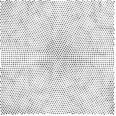 Noktalı soyut yarım ton radyal siyah beyaz arkaplan