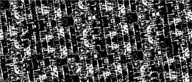 Grunge siyah beyaz desen. Monokrom soyut dokusu. Çatlakların, sürtünmelerin, çiplerin, lekelerin, mürekkep lekelerinin, çizgilerin geçmişi. Koyu tasarım arka plan yüzeyi