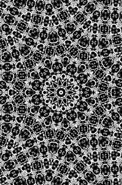 Geometrik Elementlerle Basit Siyah Beyaz Desen Basit Tasarımı Olan Tek — Stok Vektör