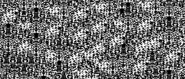 Grunge üst üste biniyor. Soyut siyah-beyaz vektör arkaplanı. Çatlak, leke ve noktalarda kirli desenli tek renkli klasik yüzey. Karanlık korku tarzında eski bir duvar.