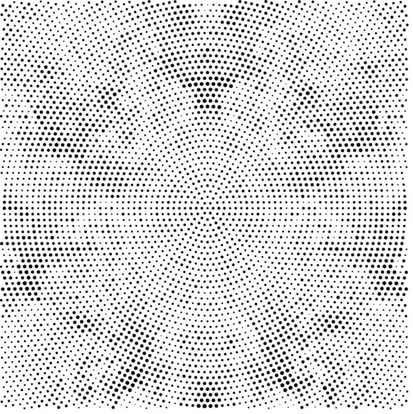 Noktalı soyut yarım ton radyal siyah beyaz arkaplan