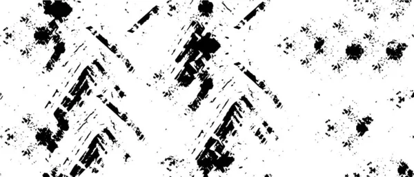 Grunge siyah beyaz desen. Monokrom soyut dokusu. Çatlakların, sürtünmelerin, çiplerin, lekelerin, mürekkep lekelerinin, çizgilerin geçmişi. Koyu tasarım arka plan yüzeyi