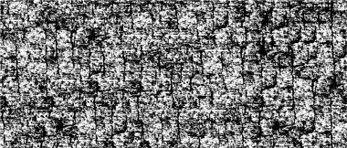 Grunge siyah beyaz desen. Monokrom soyut dokusu. Çatlakların, sürtünmelerin, çiplerin, lekelerin, mürekkep lekelerinin, çizgilerin geçmişi. Koyu tasarım arka plan yüzeyi