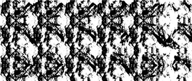 Grunge siyah beyaz desen. Monokrom soyut dokusu. Çatlakların, sürtünmelerin, çiplerin, lekelerin, mürekkep lekelerinin, çizgilerin geçmişi. Koyu tasarım arka plan yüzeyi