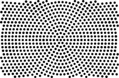 Siyah yarım tonlu noktalı arka plan. Vektör yarım ton modeli. Noktalı desen. Noktalar ve daireler.