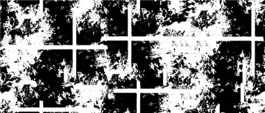 Grunge siyah beyaz desen. Monokrom soyut dokusu. Çatlakların, sürtünmelerin, çiplerin, lekelerin, mürekkep lekelerinin, çizgilerin geçmişi. Koyu tasarım arka plan yüzeyi