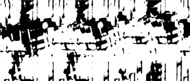 Siyah beyaz desenli, siyah benekli, çizik ve çizikli sıkıntılı bir arka plan. Soyut resimleme