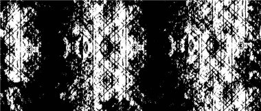 Siyah beyaz desenli, siyah benekli, çizik ve çizikli sıkıntılı bir arka plan. Soyut resimleme