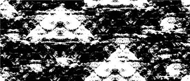 Grunge arka planı siyah beyaz vektör. Toz, kir ve lekelerin soyut dokusu