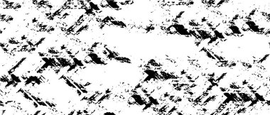 Grunge arka planı siyah beyaz vektör. Toz, kir ve lekelerin soyut dokusu