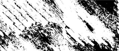 Grunge arka planı siyah beyaz vektör. Toz, kir ve lekelerin soyut dokusu