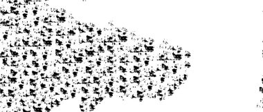 Pis, küçük lekeli, kum ve gürültülü Grunge yüzey dokusu. Küçük kirli yerleri rastgele dolduran soyut bir arkaplan. Vektör çizimi. Üstüste şablon.