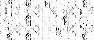 Grunge siyah ve beyaz vektör deseni soyut