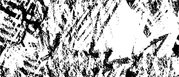 Grunge Noir Blanc Texture Vectorielle Monochrome Motif Taches Encre Fissures — Image vectorielle