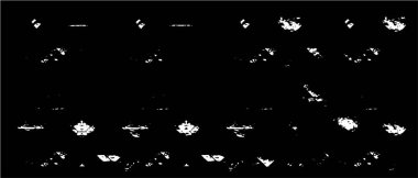 Siyah ve beyaz desen soyut baskı ve tasarım