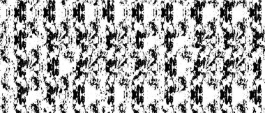 Siyah ve beyaz desen soyut baskı ve tasarım