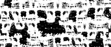 Siyah ve beyaz desen soyut baskı ve tasarım