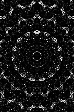 Siyah ve beyaz desen soyut baskı ve tasarım