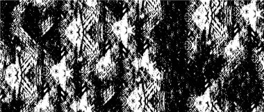 Siyah ve beyaz desen soyut baskı ve tasarım