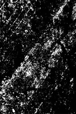 Siyah-beyaz grunge vektör arka planı. Leke ve çatlaklardan gelen tek renkli doku geniş ekran. Tasarım ve yazdırma için soyut ögeler